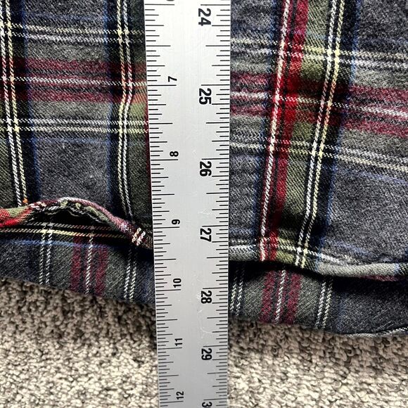 L.L. Bean Slightly Fitted Scotch Flannel Shirt Mens S Multicolor Plaid Cotton - Picture 7 of 11